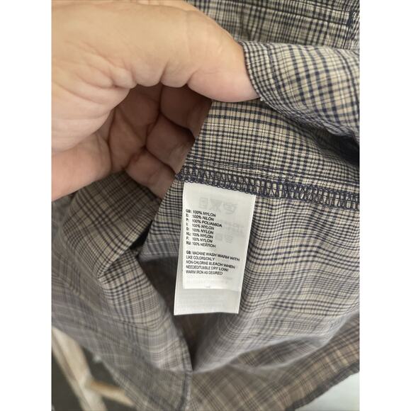 The North Face Shirt Mens Gray Plaid Button Up LS Hiking Vented Outdoors M EUC - Picture 8 of 11
